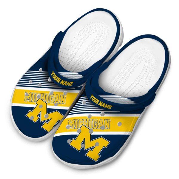 Custom Michigan Wolverines Vibrant Dual Tone Crocs Trendy