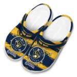 Custom Milwaukee Brewers Paint Splatter Graphics Crocs Best selling