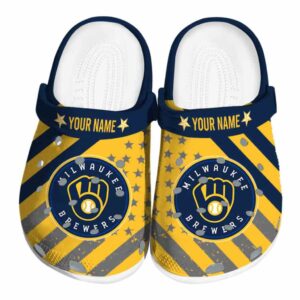 Custom Milwaukee Brewers Star Spangled Graphic Crocs Best selling