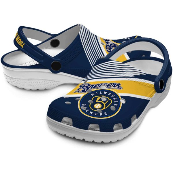 Custom Milwaukee Brewers Vibrant Dual Tone Crocs Latest Model