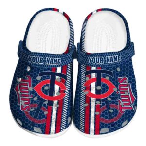 Custom Minnesota Twins Contrasting Stripes Crocs Best selling