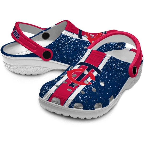 Custom Minnesota Twins Vertical Stripes Crocs Latest Model
