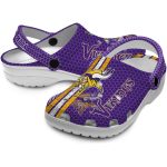 Custom Minnesota Vikings Contrasting Stripes Crocs Best selling