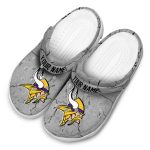 Custom Minnesota Vikings Cracked Texture Crocs Best selling