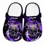 Custom Minnesota Vikings Gothic Skull Crocs Best selling