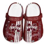Custom Mississippi State Bulldogs Contrasting Stripes Crocs Best selling