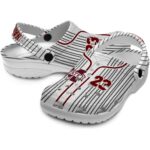 Custom Mississippi State Bulldogs Pinstripe Pattern Crocs Best selling