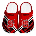 Custom NC State Wolfpack Football Motif Crocs Best selling