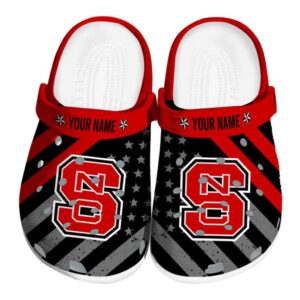 Custom NC State Wolfpack Star Spangled Graphic Crocs Best selling
