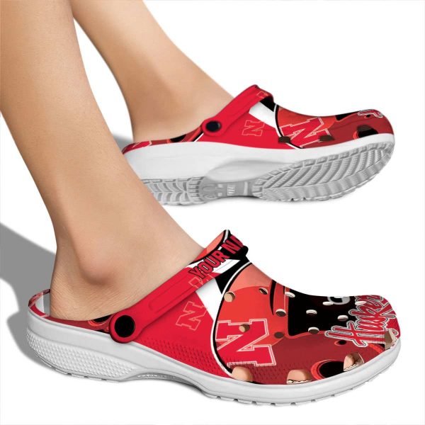 Custom Nebraska Cornhuskers Baseball Helmet Crocs High quality