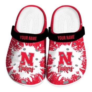 Custom Nebraska Cornhuskers Splash Art Crocs Best selling
