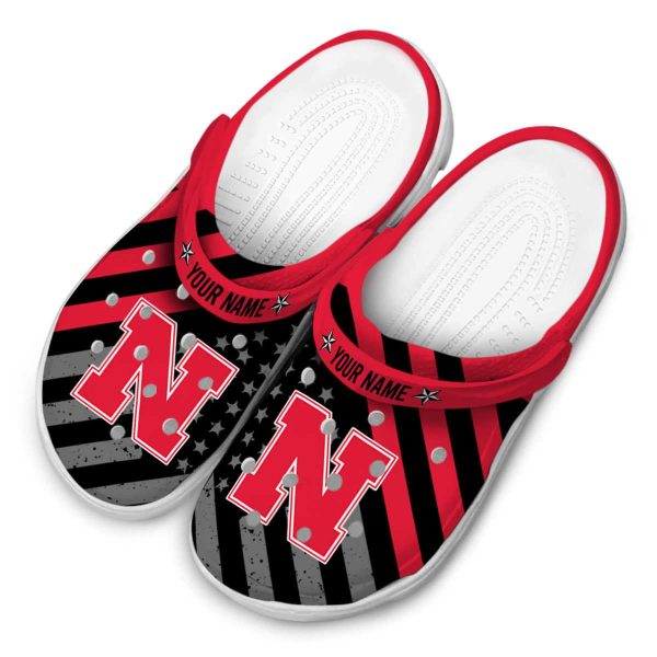 Custom Nebraska Cornhuskers Star Spangled Graphic Crocs Trendy