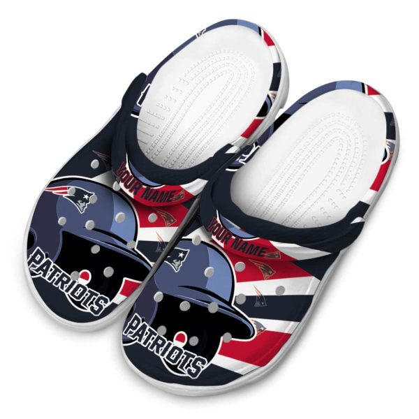 Custom New England Patriots Baseball Helmet Crocs Trendy