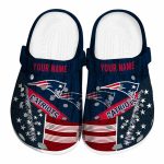 Custom New England Patriots Star Spangled Side Pattern Crocs Best selling