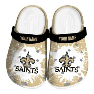 Custom New Orleans Saints Splash Art Crocs Best selling