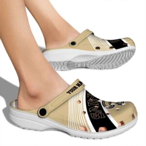 Custom New Orleans Saints Vibrant Dual Tone Crocs High quality