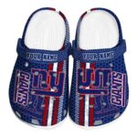 Custom New York Giants Contrasting Stripes Crocs Best selling