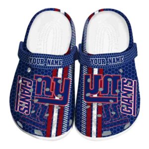 Custom New York Giants Contrasting Stripes Crocs Best selling