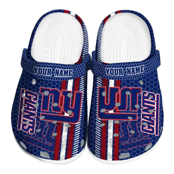 Custom New York Giants Contrasting Stripes Crocs Best selling
