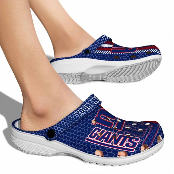 Custom New York Giants Contrasting Stripes Crocs High quality