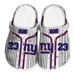 Custom New York Giants Pinstripe Pattern Crocs Best selling