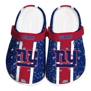 Custom New York Giants Vertical Stripes Crocs Best selling
