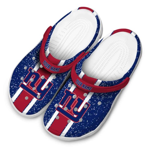 Custom New York Giants Vertical Stripes Crocs Trendy