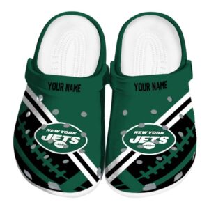 Custom New York Jets Football Motif Crocs Best selling