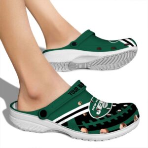 Custom New York Jets Football Motif Crocs High quality