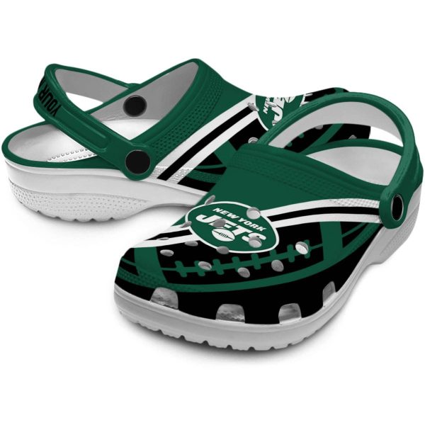 Custom New York Jets Football Motif Crocs Latest Model