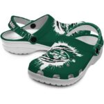 Custom New York Jets Splash Motif Background Crocs Best selling