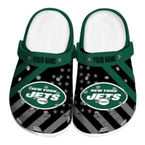Custom New York Jets Star Spangled Graphic Crocs Best selling