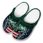 Custom New York Jets Star Spangled Side Pattern Crocs Best selling