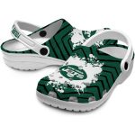 Custom New York Jets Zigzag Paint Burst Crocs Best selling