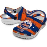 Custom New York Mets Paint Splatter Graphics Crocs Best selling