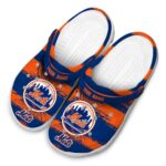 Custom New York Mets Paint Splatter Graphics Crocs Best selling