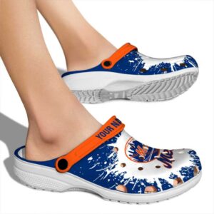 Custom New York Mets Splash Art Crocs High quality