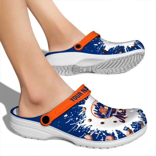 Custom New York Mets Splash Art Crocs High quality