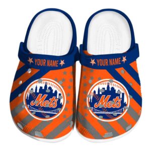 Custom New York Mets Star Spangled Graphic Crocs Best selling