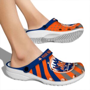 Custom New York Mets Star Spangled Graphic Crocs High quality