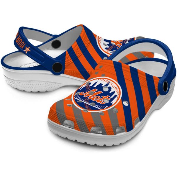 Custom New York Mets Star Spangled Graphic Crocs Latest Model