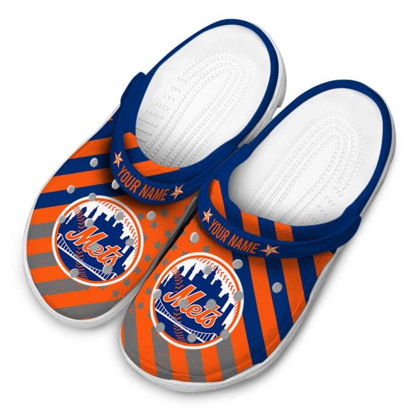 Custom New York Mets Star Spangled Graphic Crocs Trendy