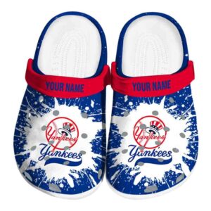 Custom New York Yankees Splash Art Crocs Best selling