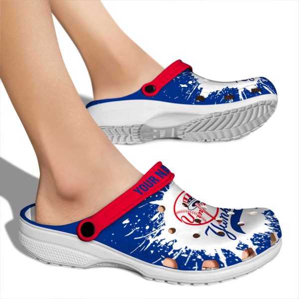 Custom New York Yankees Splash Art Crocs High quality