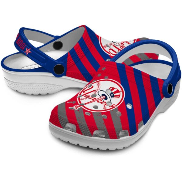 Custom New York Yankees Star Spangled Graphic Crocs Latest Model
