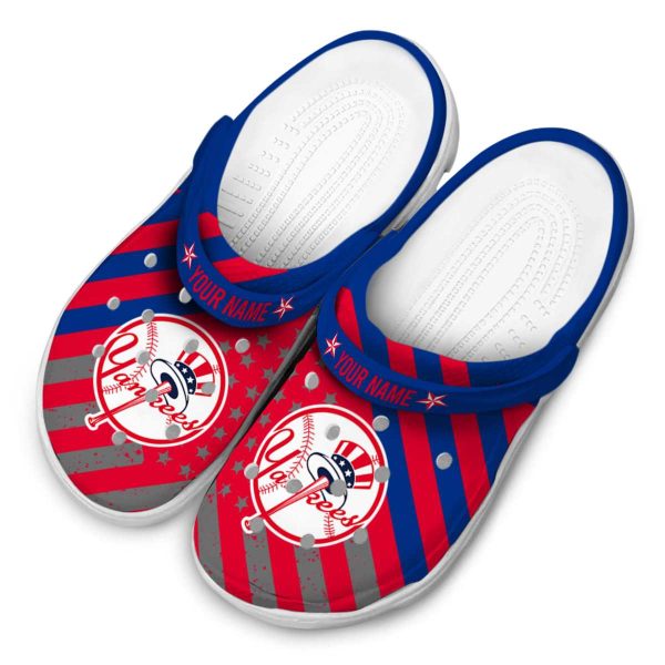 Custom New York Yankees Star Spangled Graphic Crocs Trendy