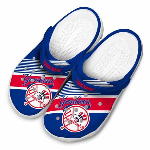 Custom New York Yankees Vibrant Dual Tone Crocs Trendy