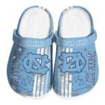 Custom North Carolina Tar Heels Contrasting Stripes Crocs Best selling