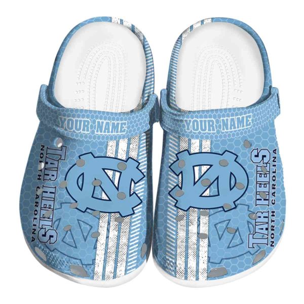 Custom North Carolina Tar Heels Contrasting Stripes Crocs Best selling