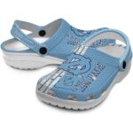 Custom North Carolina Tar Heels Contrasting Stripes Crocs Best selling